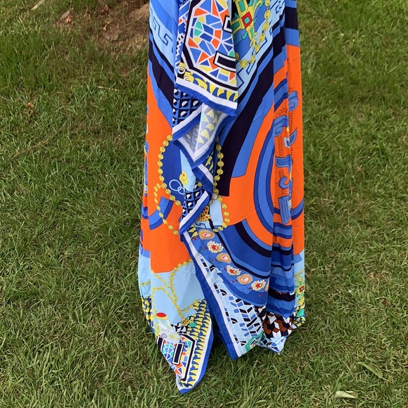 Colorful Kaftan Beach Cover Up Dress - Picture 7 of 14